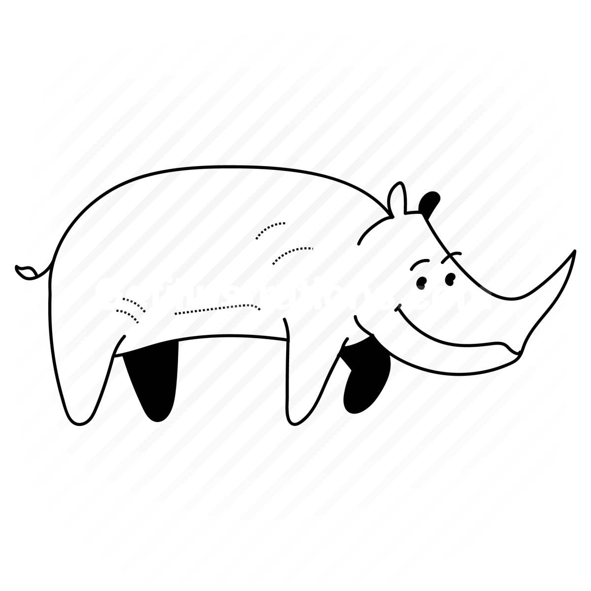 rhino, animal, wildlife, zoo, africa, mammal